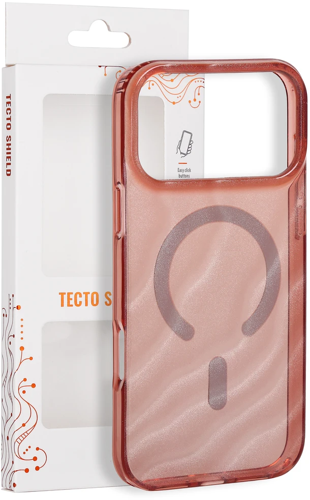Tecto Shield Desert Mag dėklas, skirtas iPhone 17 Pro Max 6,9" / iPhone 18 Pro Max 6,9" terakotos spalvos