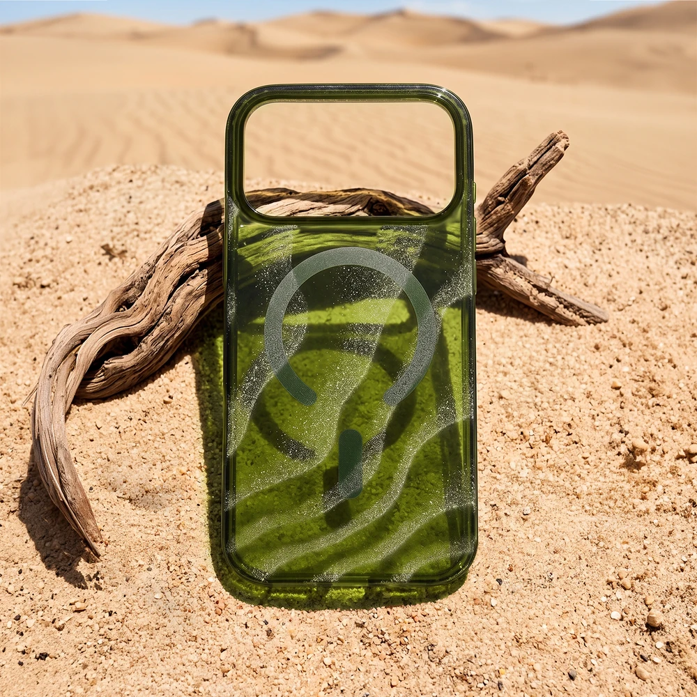 Telforceone Tecto Shield Desert Mag dėklas, skirtas iPhone 17 Pro Max 6,9" / iPhone 18 Pro Max 6,9", tamsiai alyvuogių spalvos