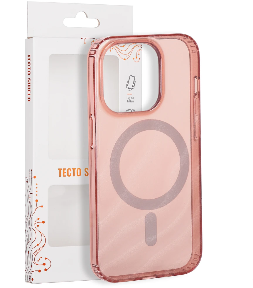 Tecto Shield Desert Mag dėklas, skirtas iPhone 14 Pro 6,1" terakotos spalvos