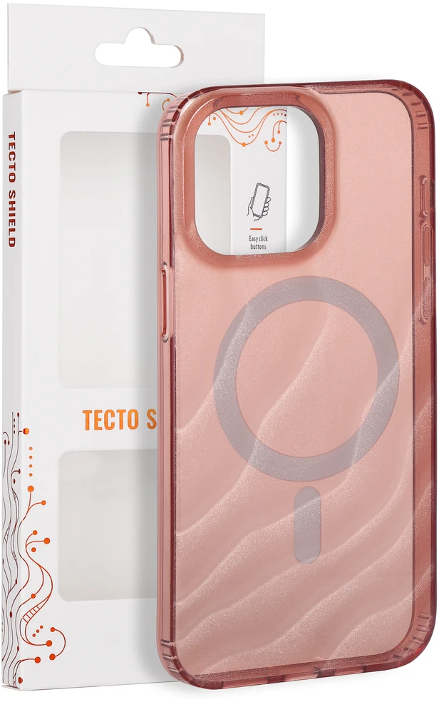 Tecto Shield Desert Mag dėklas, skirtas iPhone 15 Pro Max 6,7" terakotos spalvos