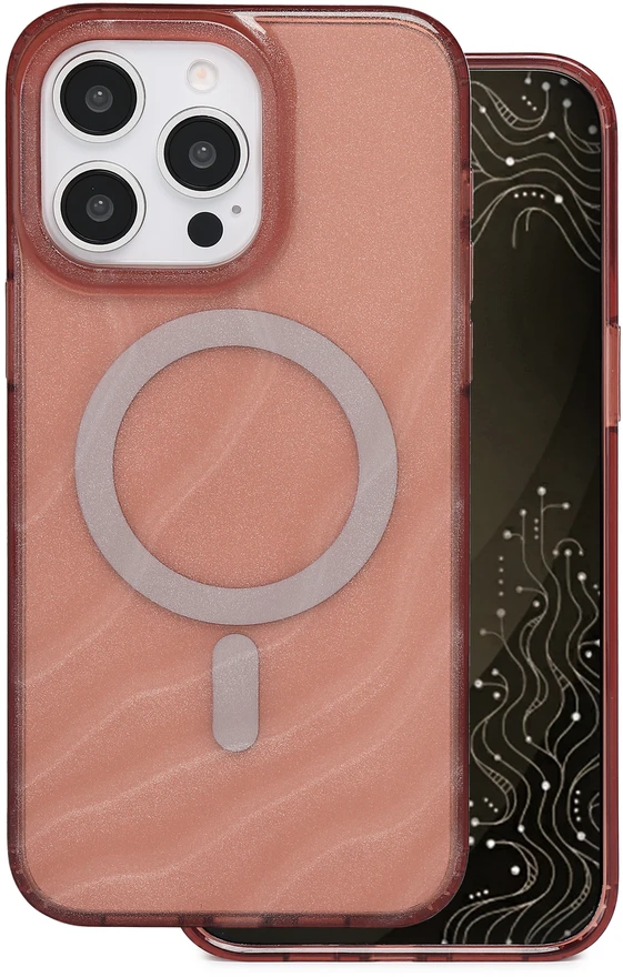 Tecto Shield Desert Mag dėklas, skirtas iPhone 15 Pro Max 6,7" terakotos spalvos
