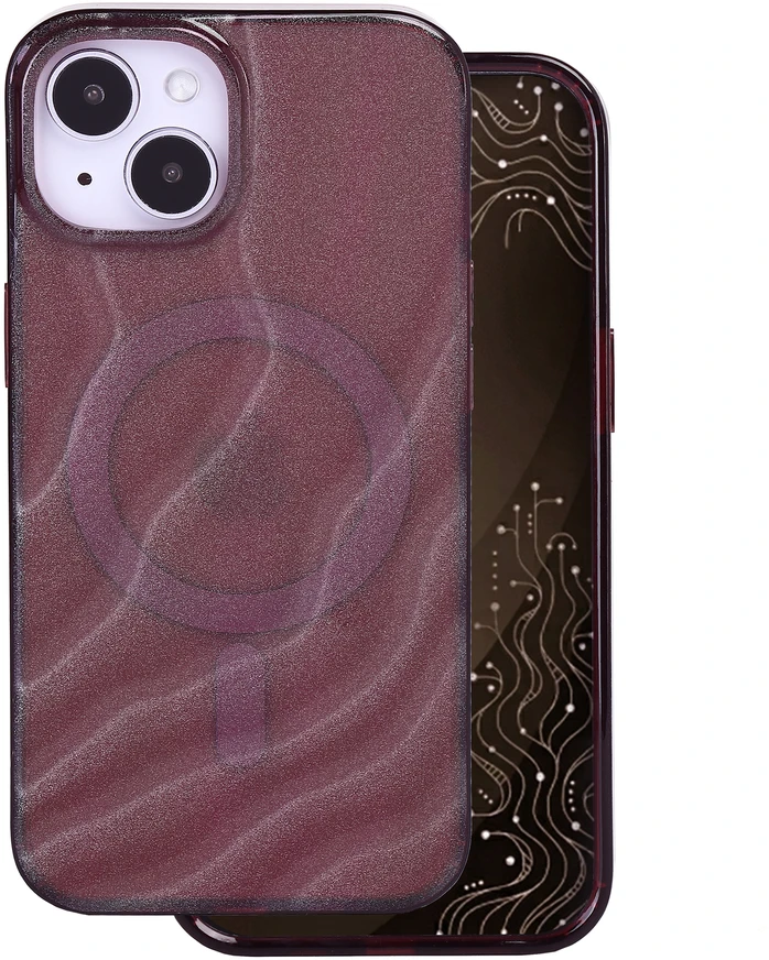 Tecto Shield Desert Mag dėklas, skirtas iPhone 13 / 14 6,1" raudonmedžio spalvos