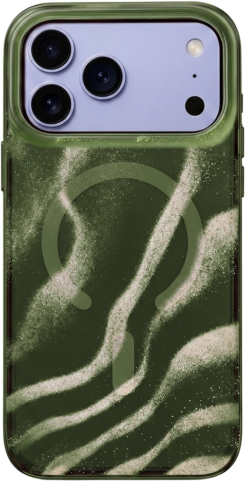 Telforceone Tecto Shield Desert Mag dėklas, skirtas iPhone 17 Pro Max 6,9" / iPhone 18 Pro Max 6,9", tamsiai alyvuogių spalvos