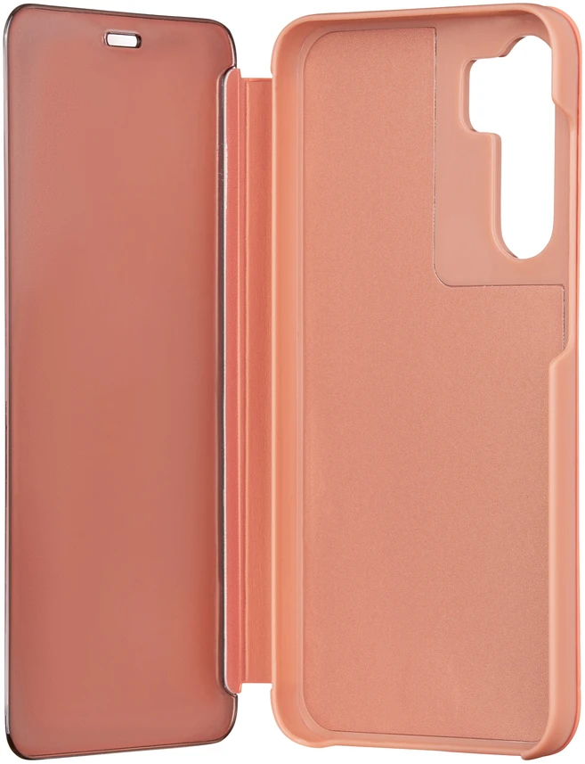 Tecto Shield „Fold Mirror View“ dėklas, skirtas „Samsung Galaxy S23 FE“, rožinis