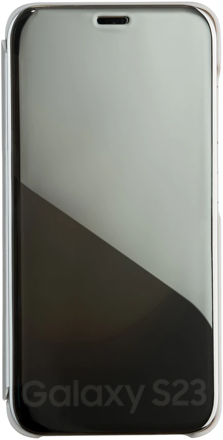 Tecto Shield „Fold Mirror View“ dėklas, skirtas Samsung Galaxy A14 4G / A14 5G, sidabrinis