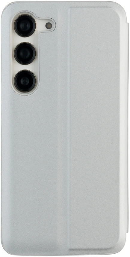 Tecto Shield „Fold Mirror View“ dėklas, skirtas Samsung Galaxy A14 4G / A14 5G, sidabrinis