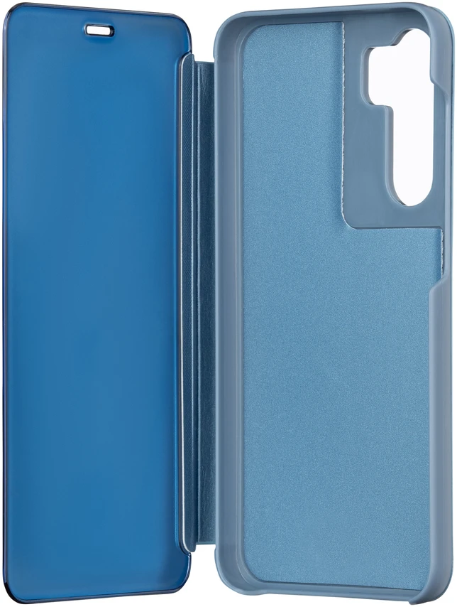 Tecto Shield „Fold Mirror View“ dėklas, skirtas „Samsung Galaxy S23 FE“, mėlynas