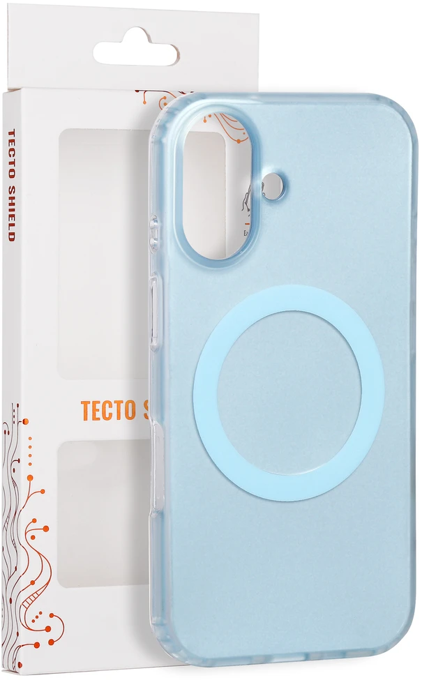 „Tecto Shield Mistiq Mag“ dėklas, skirtas „iPhone 16“ 6,1", mėlynas