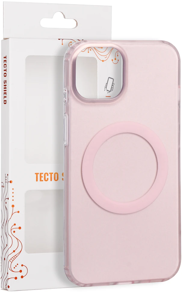 Tecto Shield Mistiq Mag dėklas, skirtas iPhone 13 / 14 6,1" rožinis