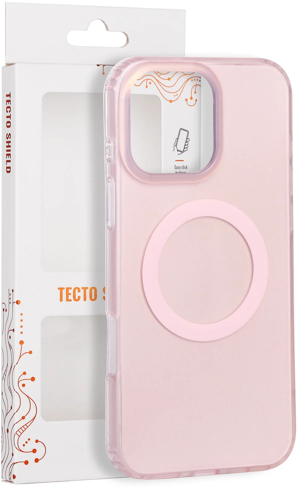 Tecto Shield Mistiq Mag dėklas iPhone 16 Pro Max 6,9" rožinės spalvos