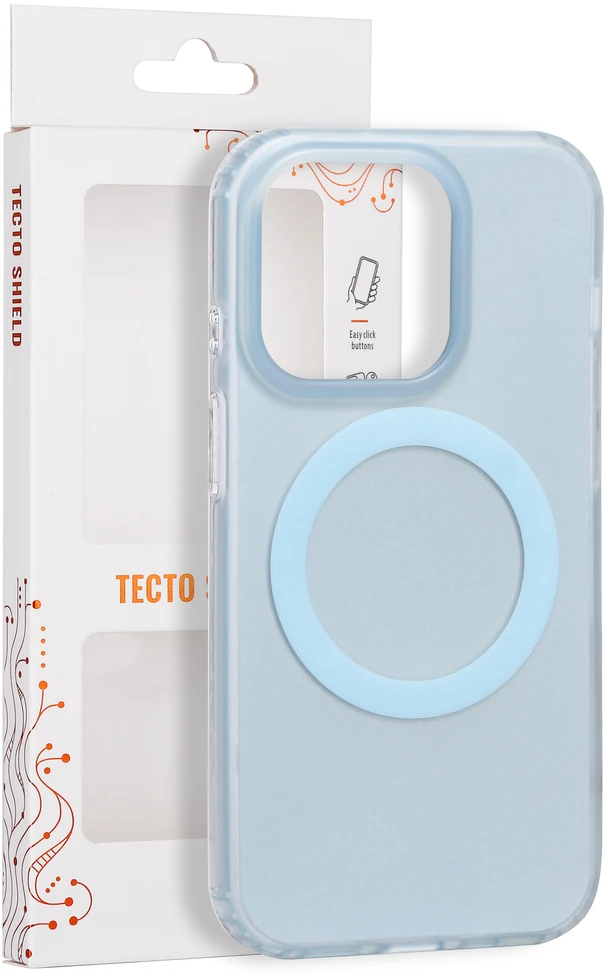 Tecto Shield Mistiq Mag dėklas, skirtas iPhone 14 Pro 6,1", mėlynas