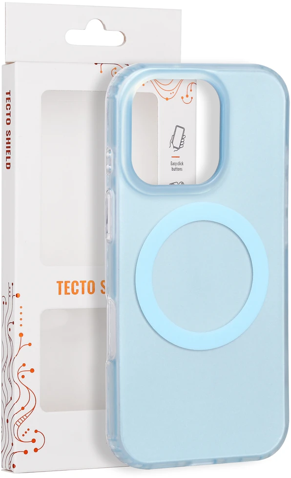 Tecto Shield Mistiq Mag dėklas, skirtas iPhone 16 Pro 6,3" mėlynas