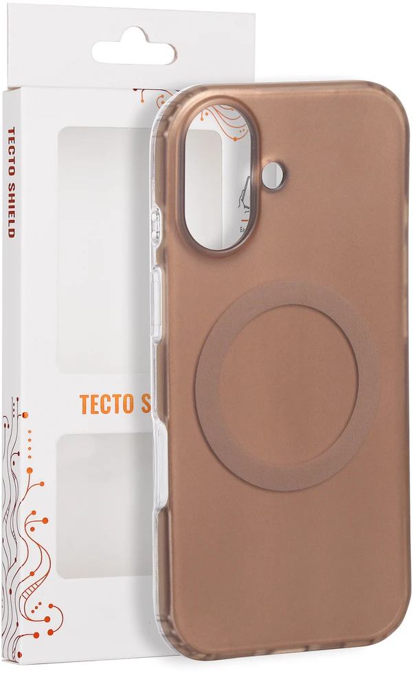 Tecto Shield Mistiq Mag dėklas, skirtas iPhone 17 6,3" rudas