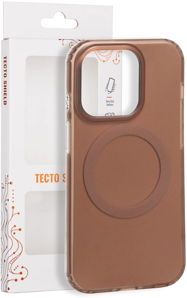 Tecto Shield Mistiq Mag dėklas, skirtas iPhone 14 Pro 6,1" rudas