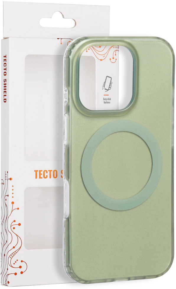Tecto Shield Mistiq Mag dėklas, skirtas iPhone 16 Pro 6,3" alyvuogių spalvos