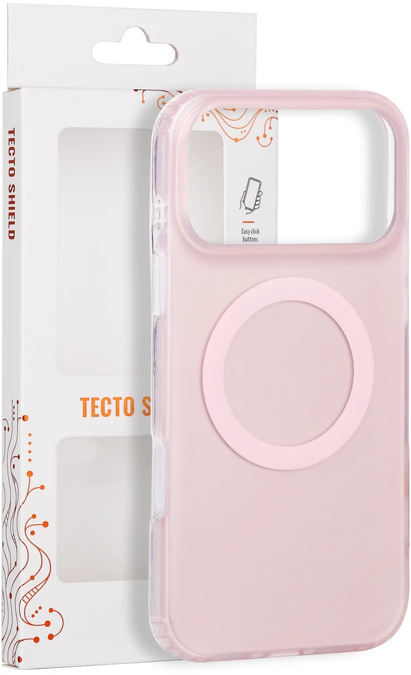 Tecto Shield Mistiq Mag dėklas, skirtas iPhone 17 Pro Max 6,9" / 18 Pro Max 6,9" rožinis