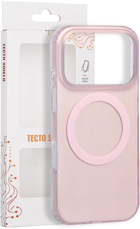 ```html Tecto Shield Mistiq Mag dėklas, skirtas iPhone 17 Pro 6,3" / 18 Pro 6,3", rožinis ```