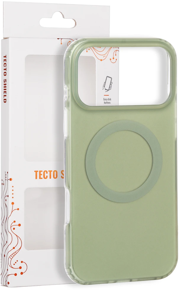 Tecto Shield Mistiq Mag dėklas, skirtas iPhone 17 Pro Max 6,9" / 18 Pro Max 6,9" alyvuogių spalvos