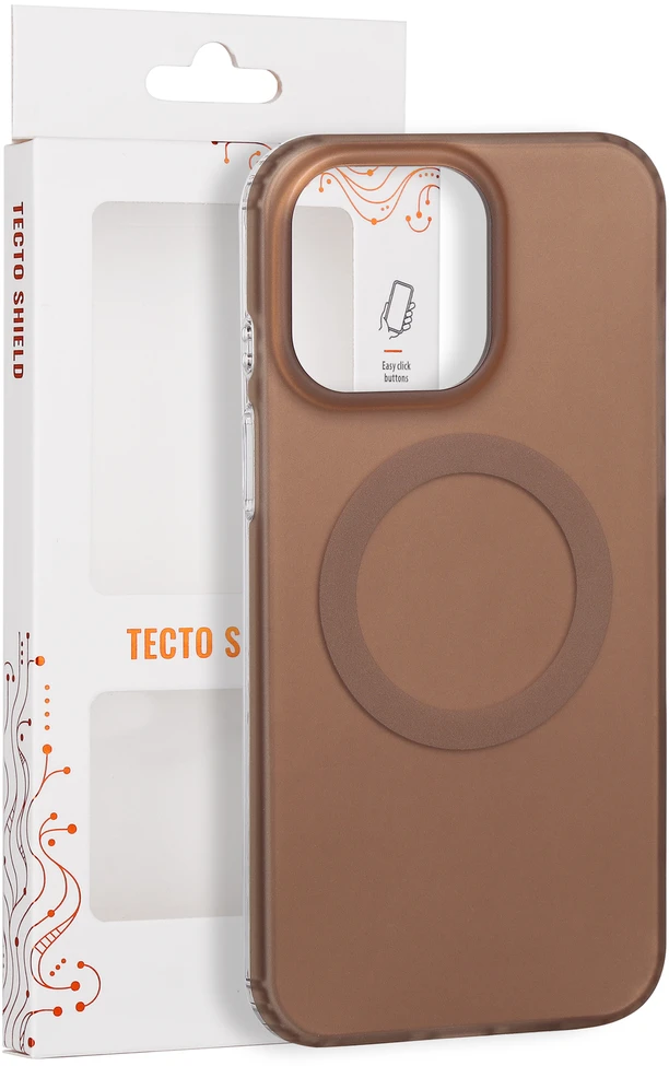 Telforceone „Tecto Shield Mistiq“ magnetinis dėklas, skirtas „iPhone 15 Pro Max“ 6,7", rudas