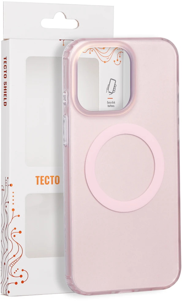 „Tecto Shield Mistiq Mag“ dėklas, skirtas „iPhone 15 Pro Max“ 6,7" – rožinis