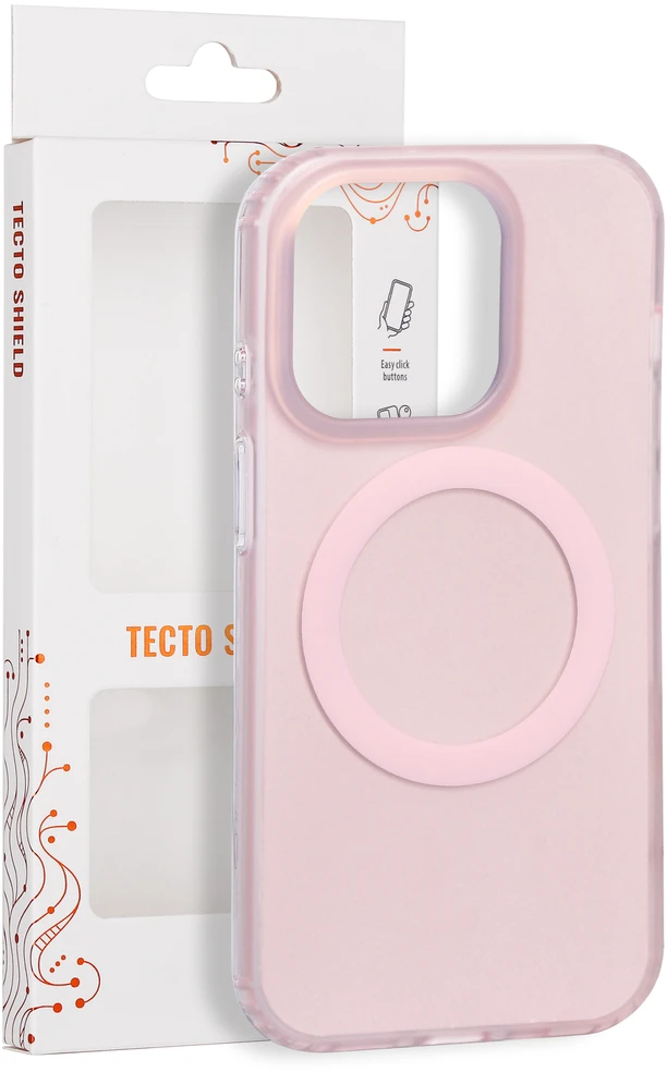 Tecto Shield Mistiq Mag dėklas, skirtas iPhone 14 Pro 6,1" rožinis