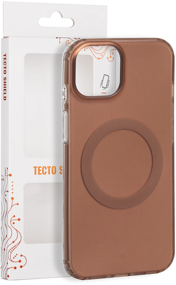 Tecto Shield Mistiq Mag dėklas, skirtas iPhone 13 / 14 6,1" rudas