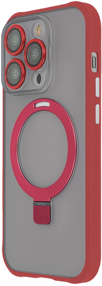 Tecto Shield „Ring Secure Mag“ dėklas, skirtas „iPhone 15 Pro Max“ 6,7 colių, raudonas