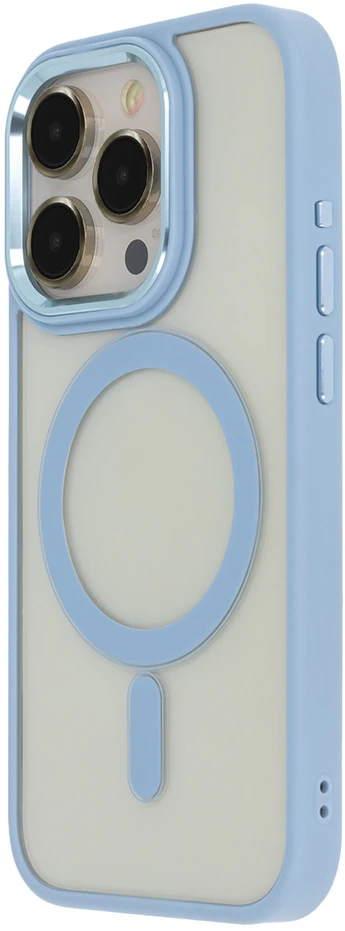 Tecto Shield Satin Elegant Mag dėklas, skirtas iPhone 15 Plus 6,7" mėlynas