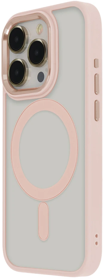 Tecto Shield Satin Elegant Mag dėklas, skirtas iPhone 12 / 12 Pro 6,1" rožinis