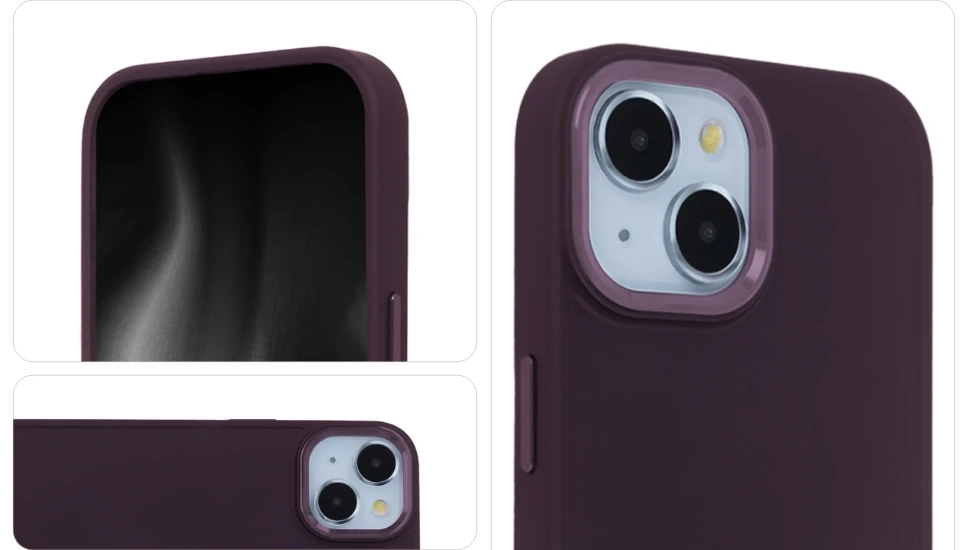 Tecto Shield Satin Touch dėklas Samsung Galaxy S24 Plus bordo spalvos
