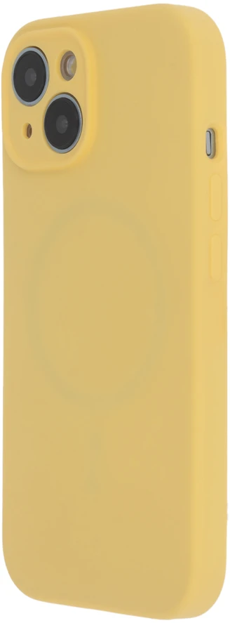 Tecto Shield „Soft Touch“ Mag dėklas, skirtas iPhone 14 Pro 6,1", pastelinės geltonos spalvos