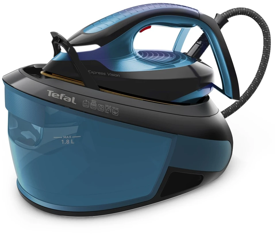 Lyginimo Tefal Express Vision SV8151E0 | 2800 W | 1.8 L | 7 bar | Mėlyna/Juoda