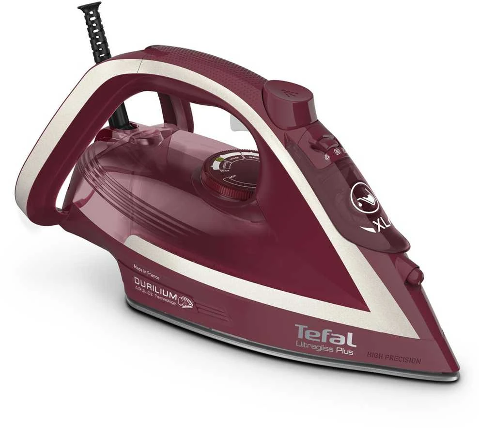 Tefal Ultimate Pure FV6820 Garų lygintuvas 2800 W Raudona, Sidabrinis