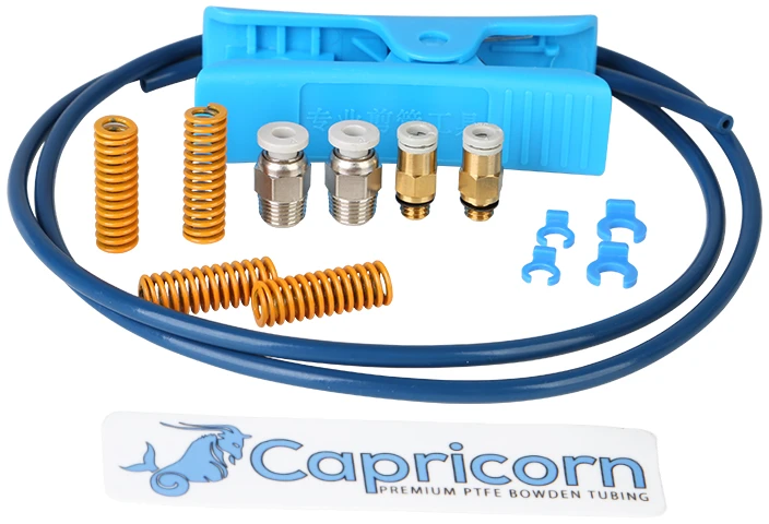 Tefloninio Capricorn vamzdelio komplektas su kirpimo įrankiu ir jungimo elementais CREALITY