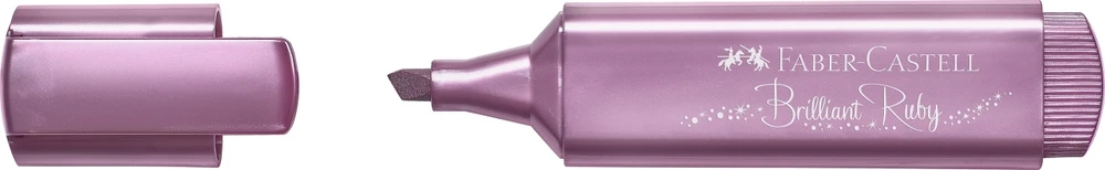 Teksto žymeklis Faber-Castell, 1-5mm, kirstu galiuku, rožinės/violetinės metallic spalvos
