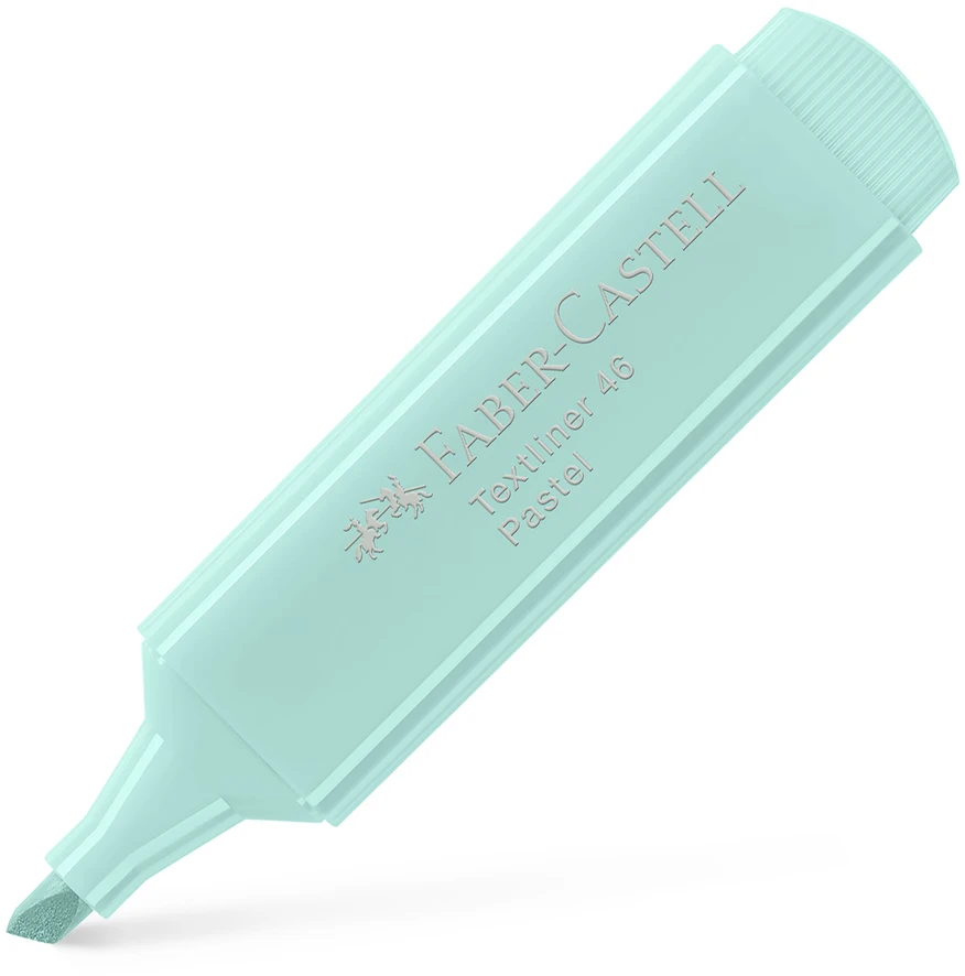 Teksto žymeklis Faber-Castell 46, pastelinis, turkio spalvos