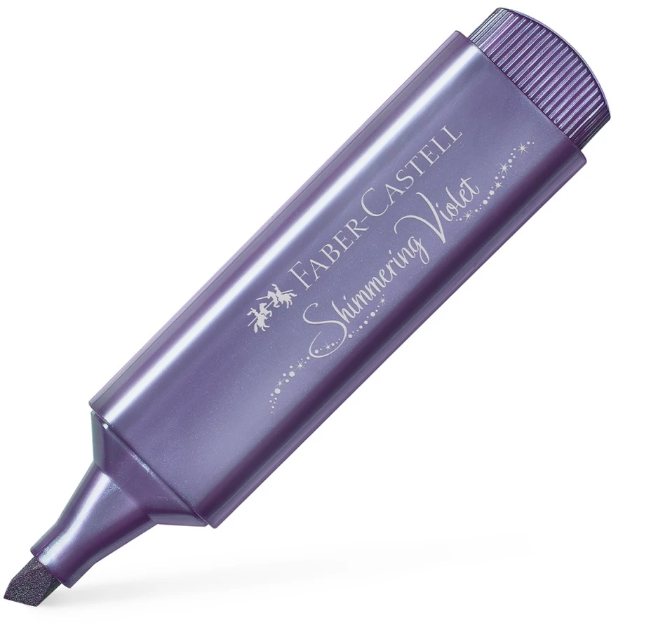 Teksto žymeklis Faber-Castell Metallic, violetinės spalvos