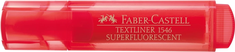 Teksto žymeklis Faber-Castell Superfluorecent, raudonas
