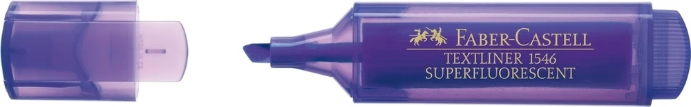 Teksto žymeklis Faber-Castell Superfluorecent, violetinis