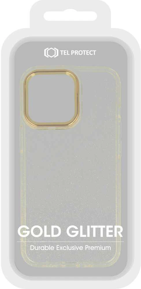 Tel Protect aukso spalvos Glitter dėklas skirtas Apple iPhone 12 Pro Max aukso spalvos