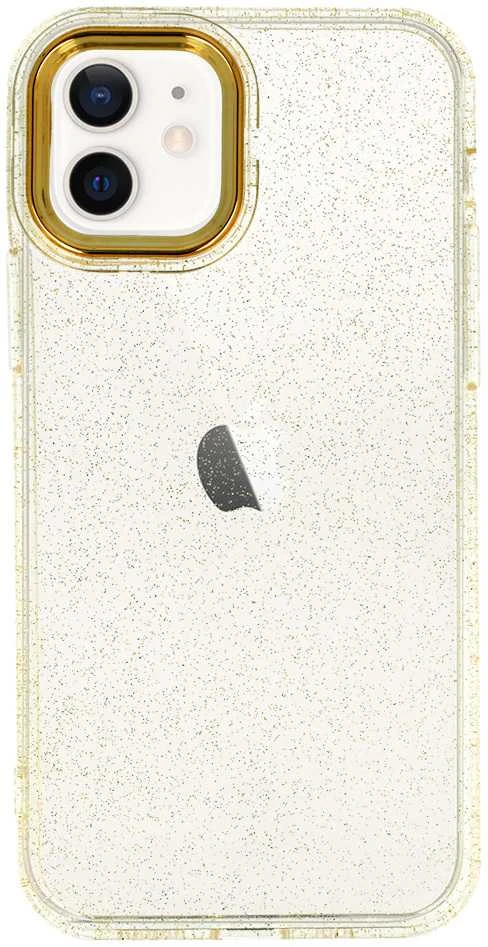 Tel Protect aukso spalvos Glitter dėklas skirtas iPhone 12/12 Pro aukso spalvos
