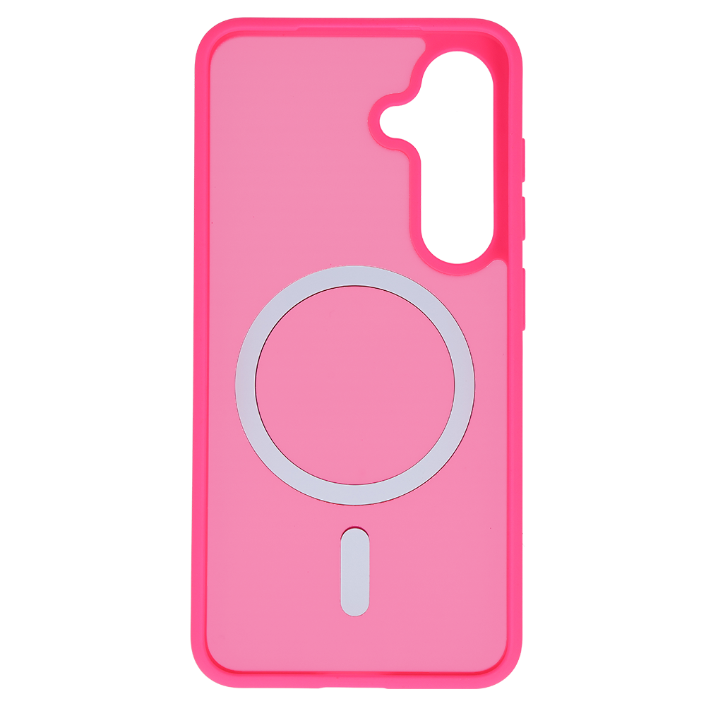 Tel Protect Aura Matte Magsafe dėklas skirtas Samsung Galaxy S25/S24 hot rožinės spalvos