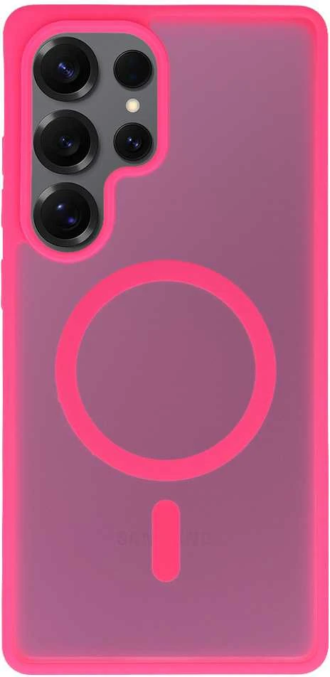 Tel Protect Aura Matte Magsafe dėklas skirtas Samsung Galaxy S26 Ultra hot rožinės spalvos