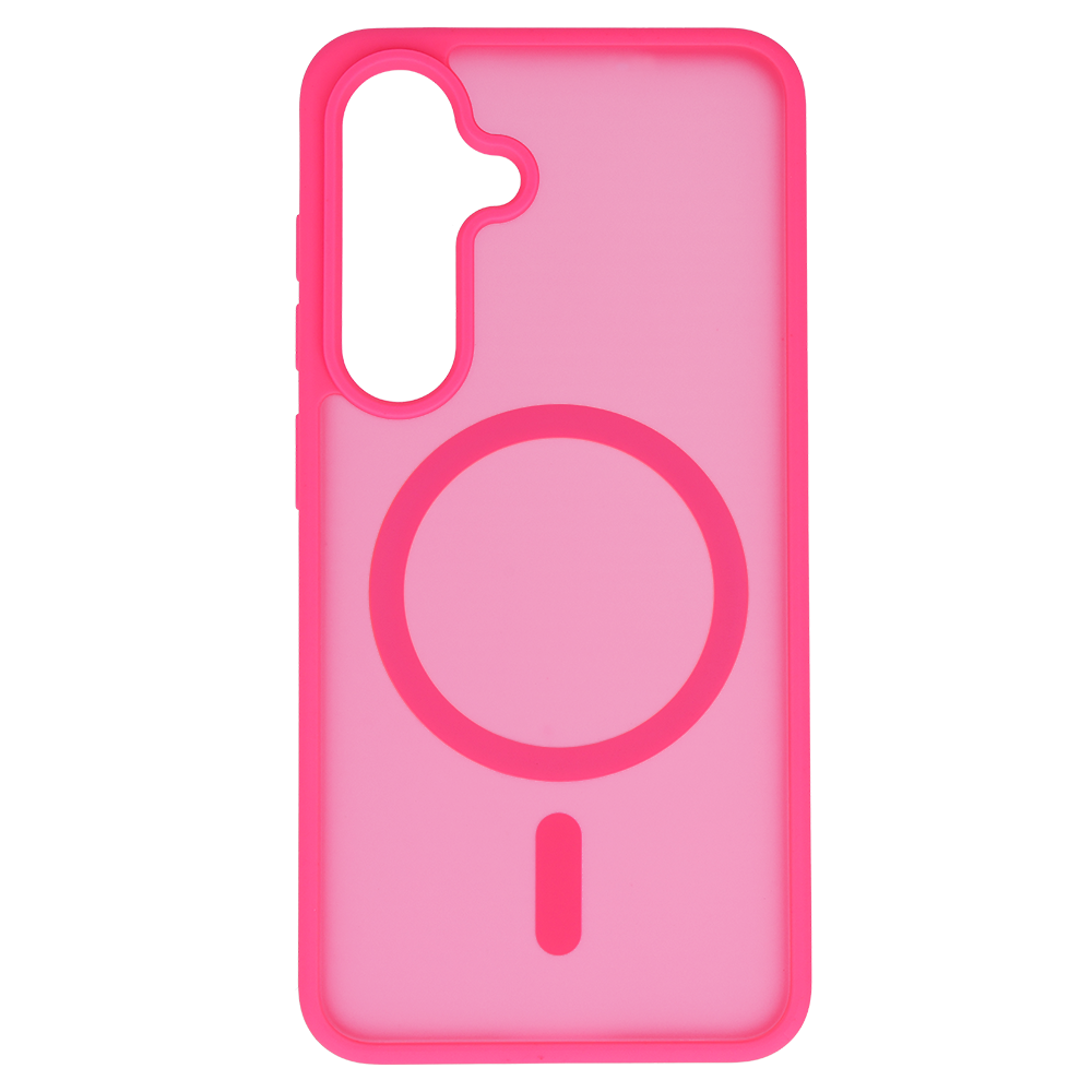Tel Protect Aura Matte Magsafe dėklas skirtas Samsung Galaxy S25/S24 hot rožinės spalvos
