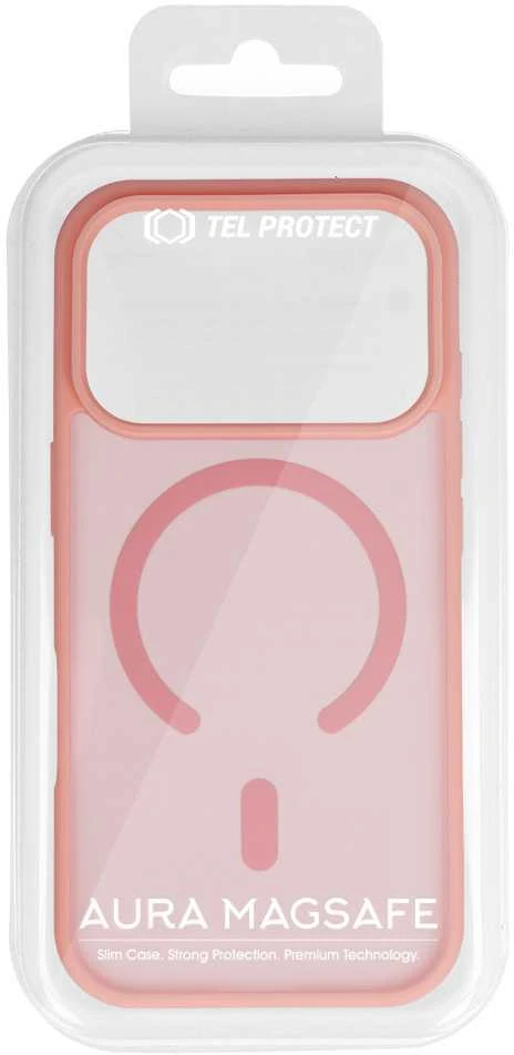 Tel Protect Aura Matte Magsafe dėklas skirtas Apple iPhone 17 Air papaya