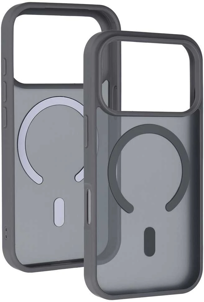 Tel Protect Aura Matte Magsafe dėklas skirtas Apple iPhone 17 Pro steel pilkos spalvos