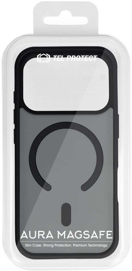 Tel Protect Aura Matte Magsafe dėklas skirtas Samsung Galaxy S26 Ultra juodos spalvos