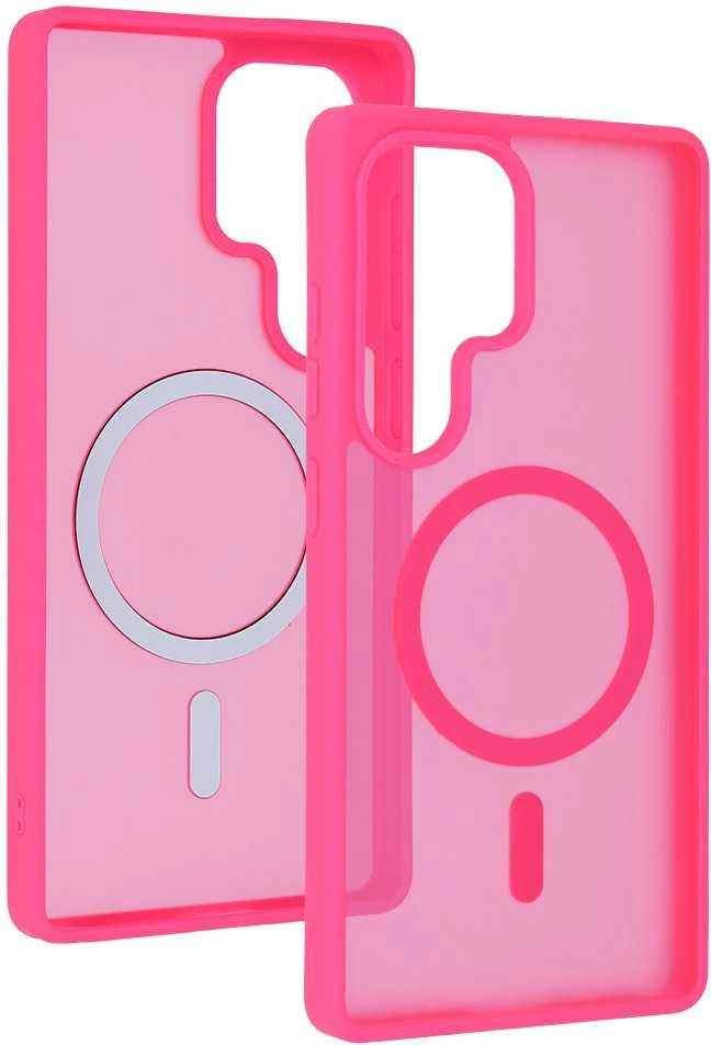 Tel Protect Aura Matte Magsafe dėklas skirtas Samsung Galaxy S26 Ultra hot rožinės spalvos