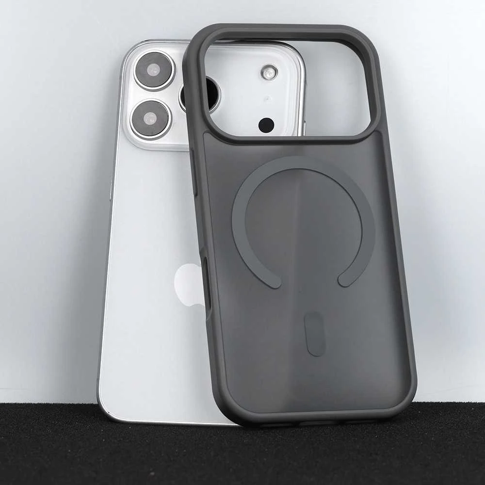 Tel Protect Aura Matte Magsafe dėklas skirtas Apple iPhone 17 Pro steel pilkos spalvos
