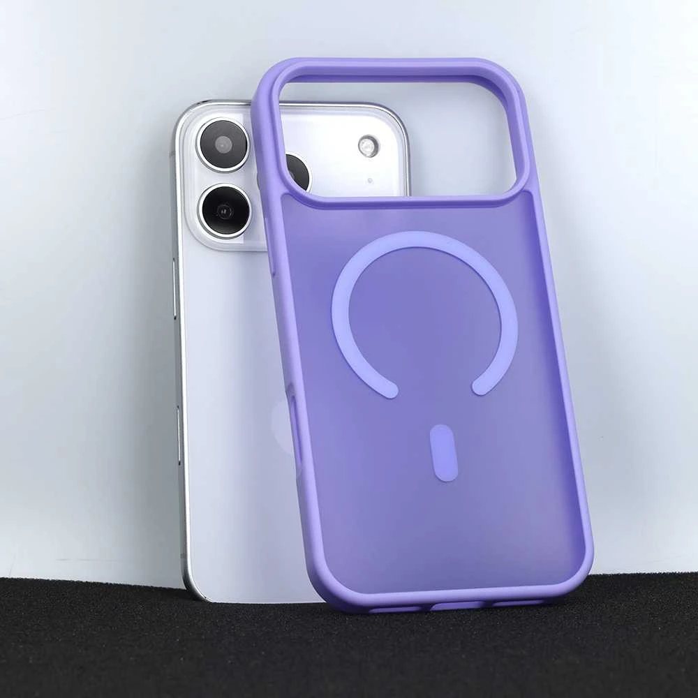 Tel Protect Aura Matte Magsafe dėklas skirtas Apple iPhone 17 Air violetinės spalvos